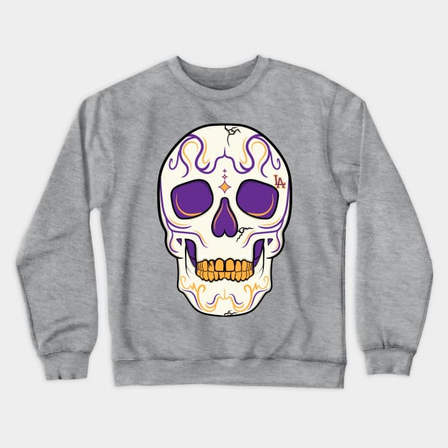 Lakers Skull Crewneck Sweatshirt by WalkDesigns